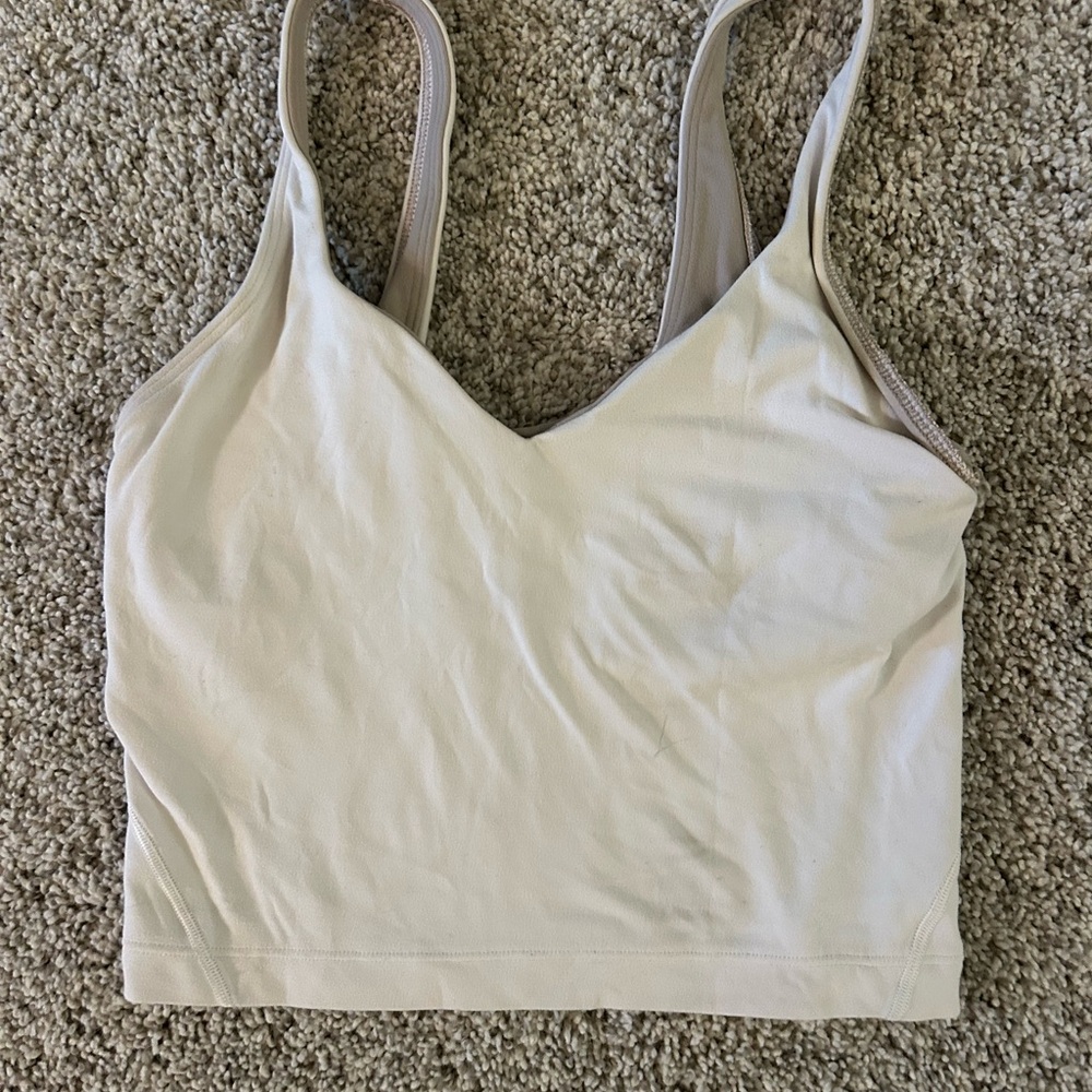 lululemon athletica white longline tank